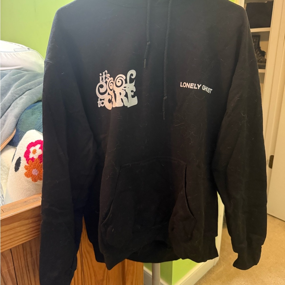 LONELY GHOST Black Hoodie